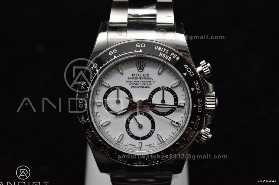 on Edition SS Best VSF 782 126500 1:1 Dial Daytona Steel 904L Bracelet DD Functional White 0317